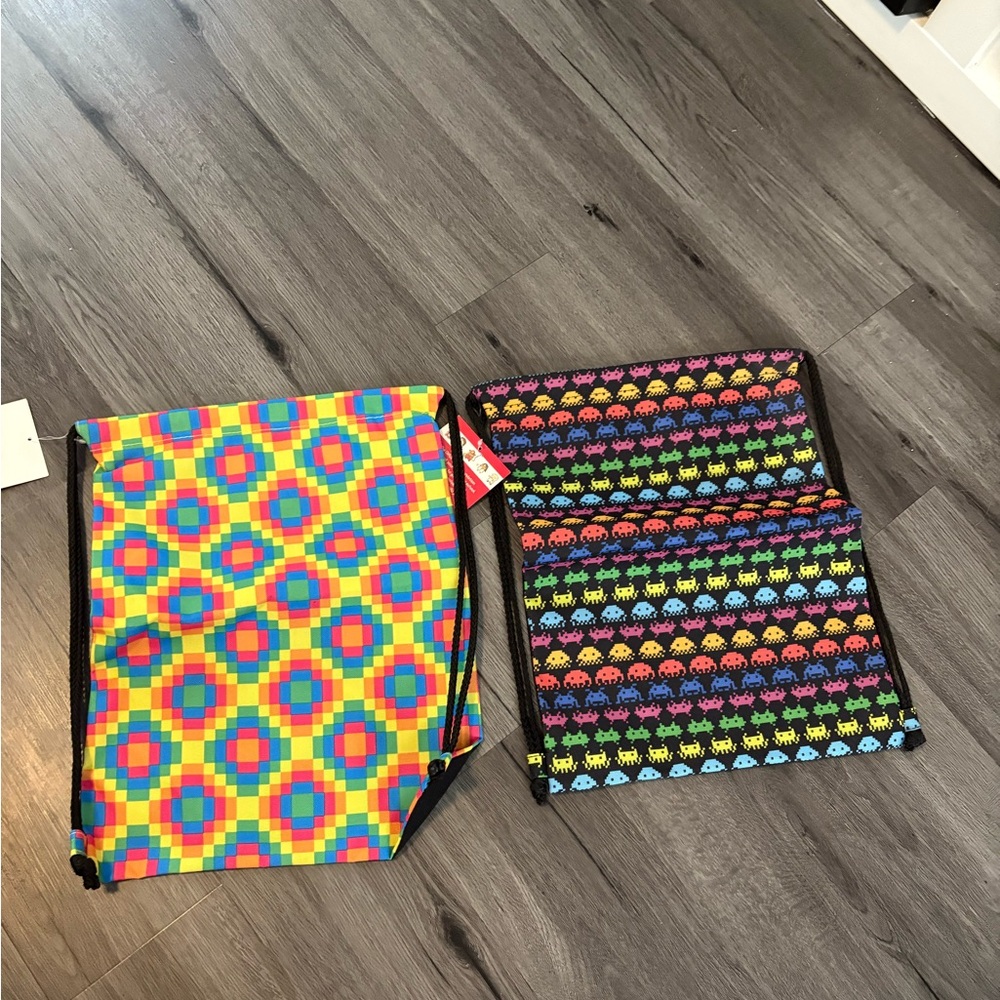 NWT Colorful Kids Drawstring Bags Set - Picture 4 of 7